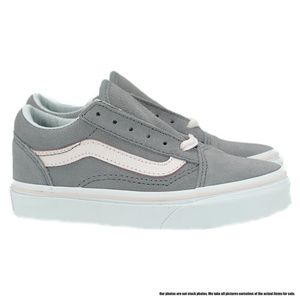 VANS Old Skool Suede Little Kid Shoes (Grey/Pink)